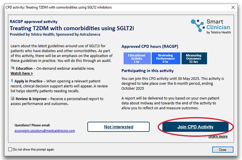 Join CPD Activity Screenshot